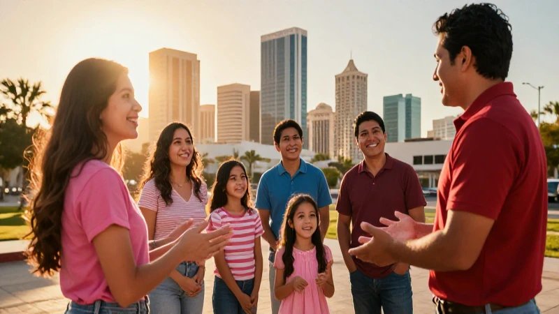 Familia mexicana diversa y optimista en Mexicali