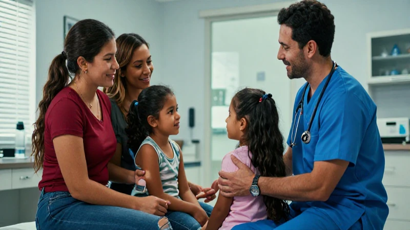 Familia mexicana recibe atención médica moderna