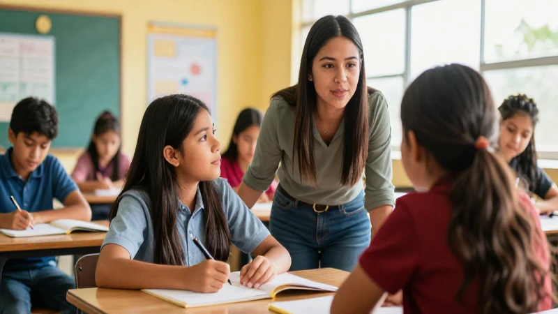 Estudiante y maestro, éxito en el aula