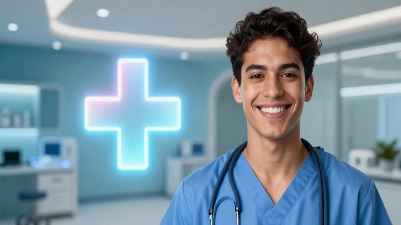 Joven mexicano, salud moderna y profesional