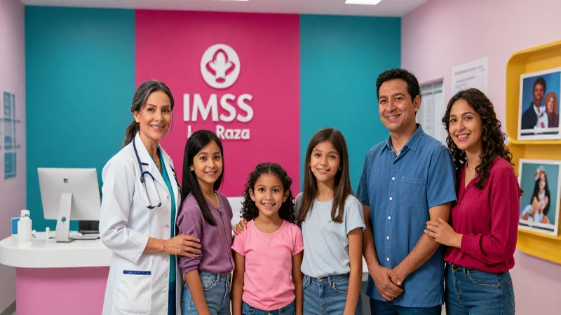 Servicios médicos del IMSS La Raza para familias
