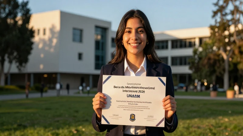 Éxito de beca UNAM: estudiante triunfa en movilidad