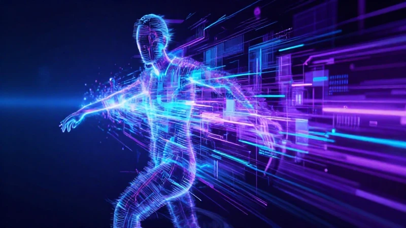 Programador digital con flujo de datos futurista