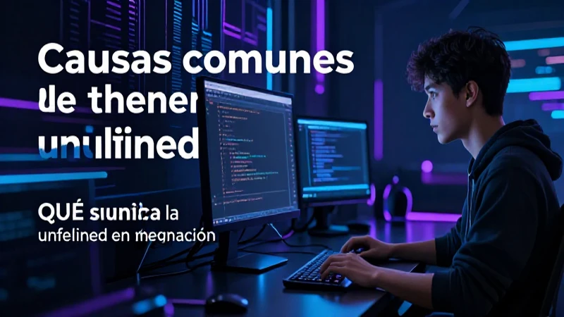 Definición de undefined y sus causas