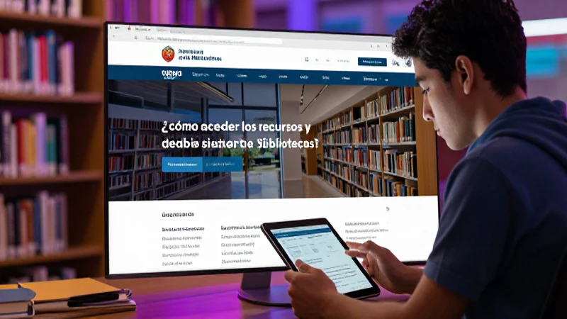 Accede a los recursos del Sistema de Bibliotecas