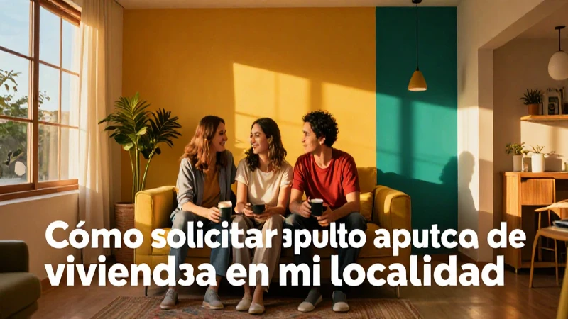 Solicita ayuda habitacional local con este estilo visual