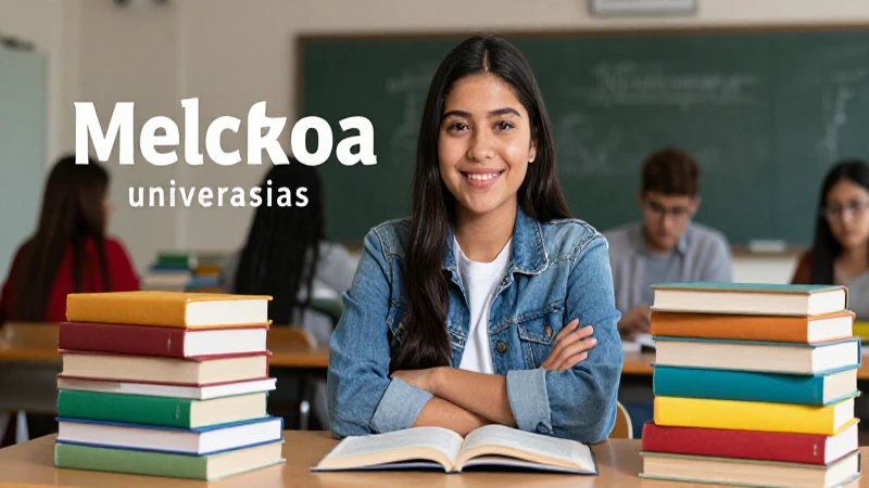 Estudiante mexicano universitario vibrante y moderno
