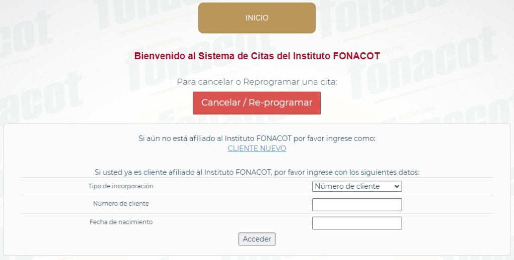 Solicitar citas para trámites en Fonacot en Aguascalientes