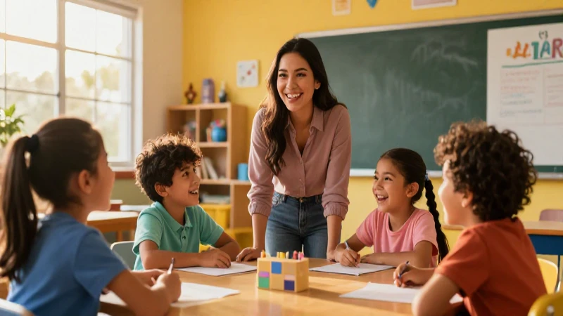 Alegría mexicana en un aula brillante
