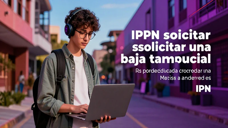 Solicita tu baja temporal en el IPN