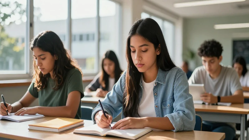 Estudiante mexicano enfocado en éxito universitario