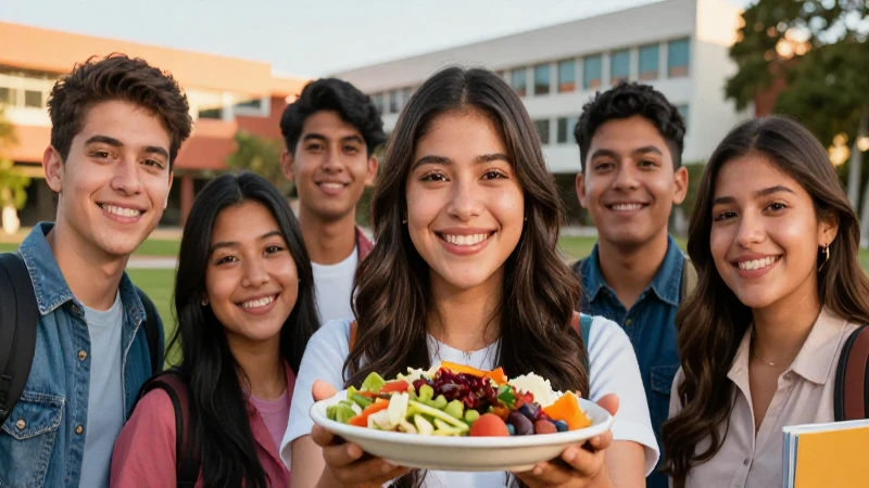 Estudiantes mexicanos en el campus con éxito y oportunidades