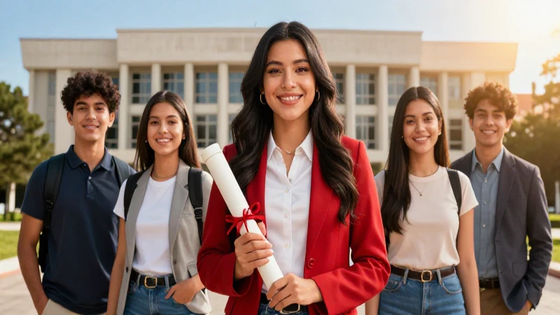 Estudiante mexicano graduado en ilustración vibrante