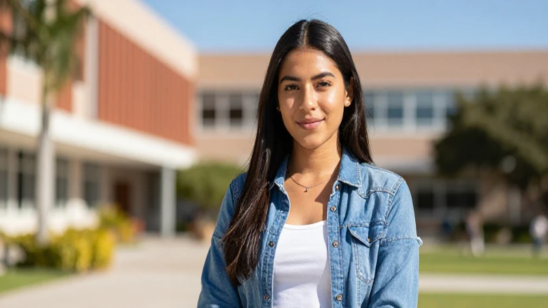 Estudiante mexicana triunfa en campus moderno