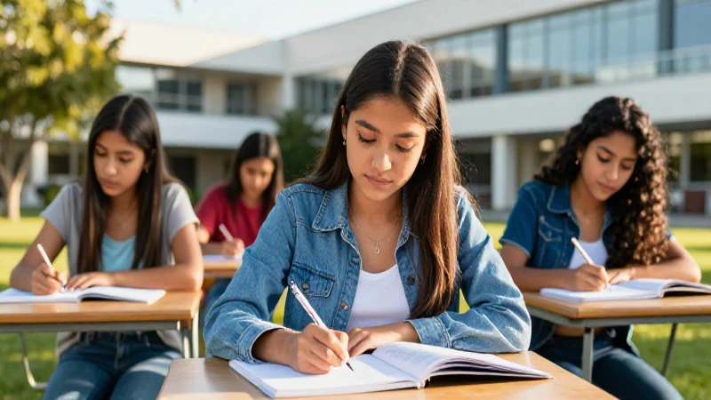 Joven mexicano estudia con luz dorada