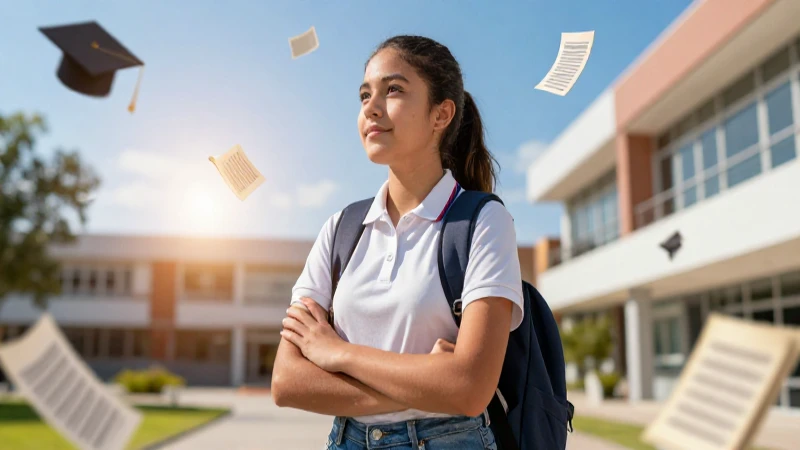 Estudiante mexicano mira optimista su brillante futuro
