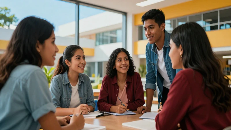 Estudiantes mexicanos triunfan en un campus vibrante