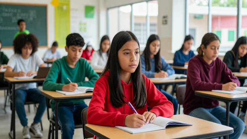 Estudiante mexicano en campus moderno y vibrante