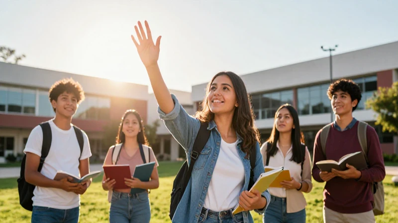 Estudiante mexicano con futuro brillante y vibrante