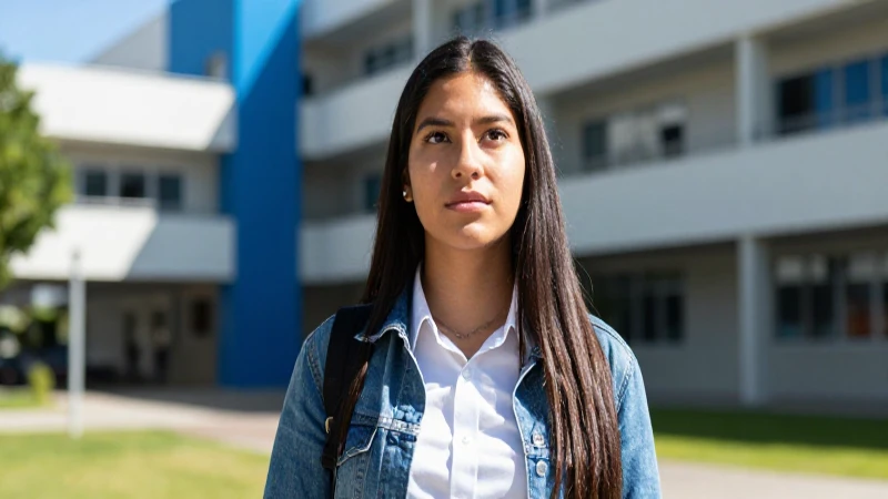 Estudiante mexicano moderno con logro iluminado
