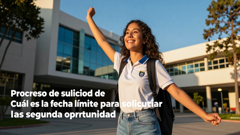 Fecha límite para becas de segunda oportunidad