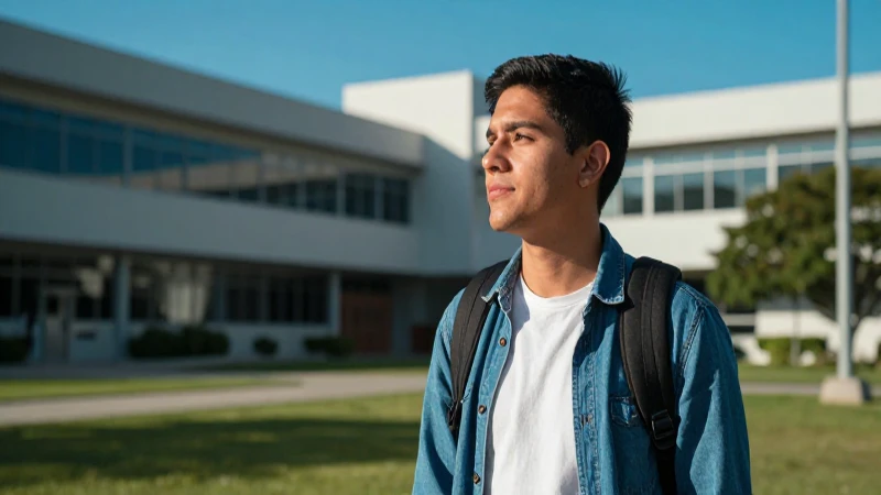 Estudiante mexicano exitoso en el campus