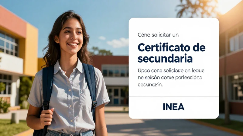 Solicita tu certificado de secundaria en el INEA