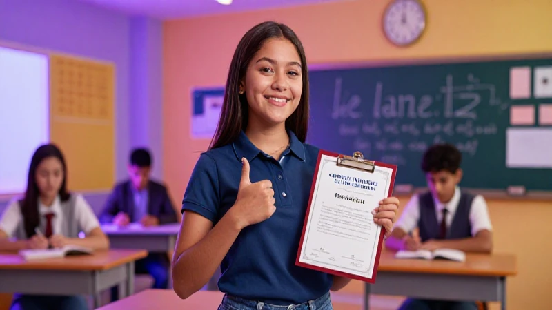 Estudiante mexicano celebra examen de certificación en INEA