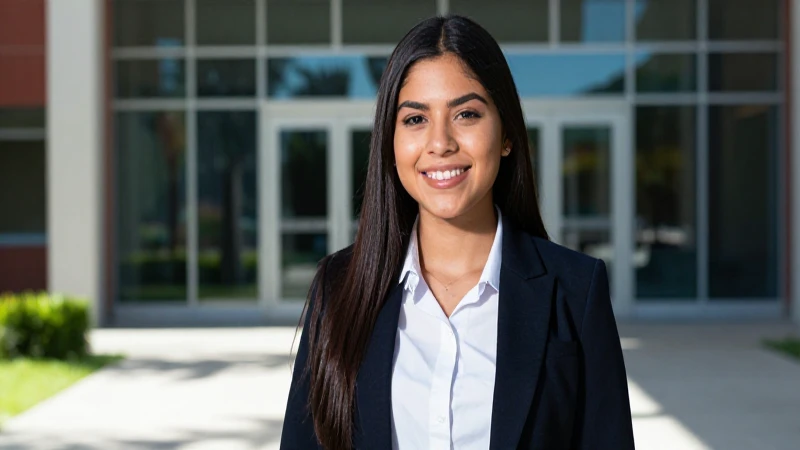 Estudiante mexicano alegre en campus
