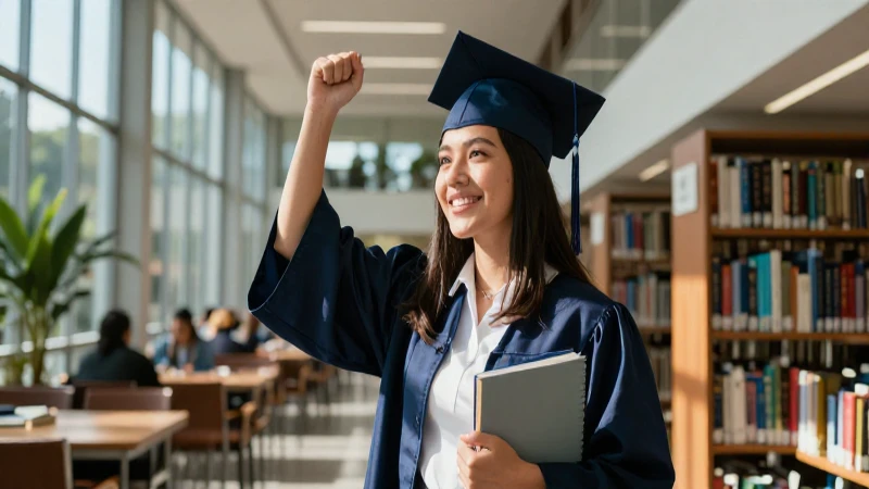 Éxito académico en campus vibrante