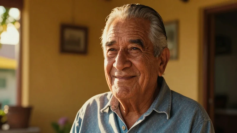 Retrato realista de hombre mexicano sonriente