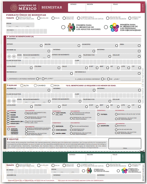 Solicitud de programa de pensión Bienestar 60 y más: guía paso a paso