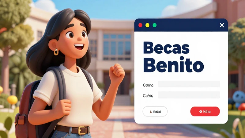 Solicita en línea la beca Benito con alegría