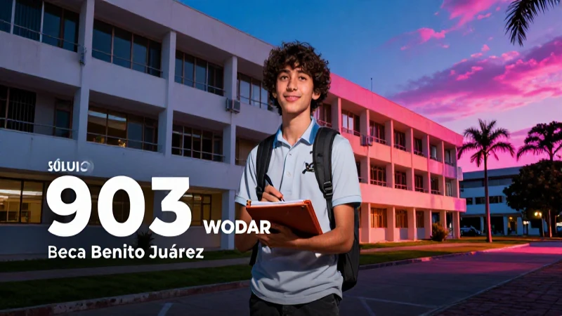 Solicita el módulo 903 de la beca Benito Juárez