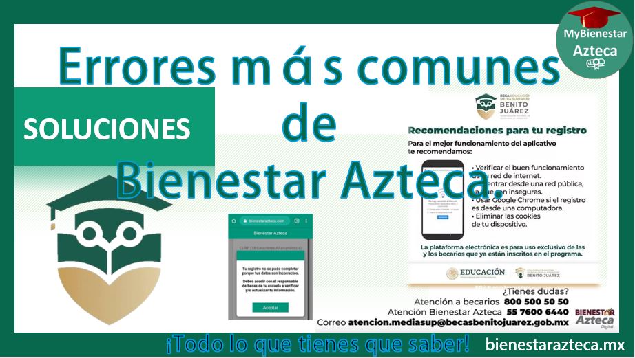 Soluciones para problemas de validación en Bienestar Azteca
