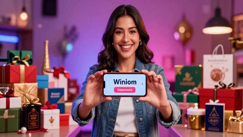 Mujer mexicana feliz con premios lujosos