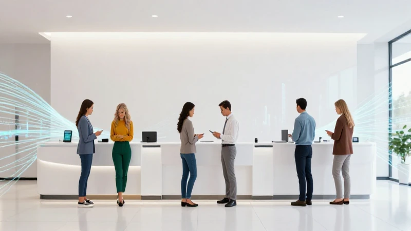Mexicanos usan finanzas modernas en un banco vibrante