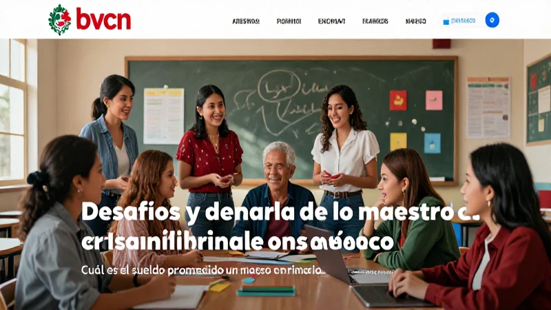 Maestros mexicanos: salarios y desafíos