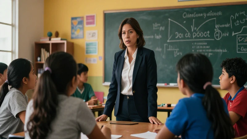 Directora mexicana dirige aula vibrante y diversa