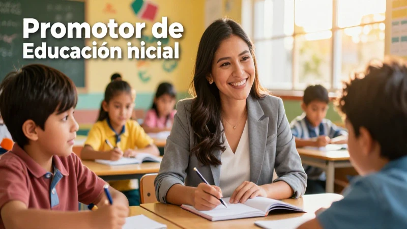 Sueldo promedio del promotor de educación inicial