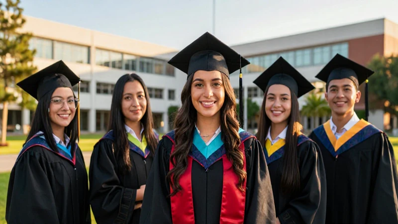 Estudiante mexicano gradúa en campus moderno