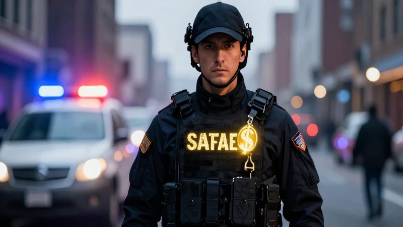 Paramédico táctico de emergencia con toque dorado