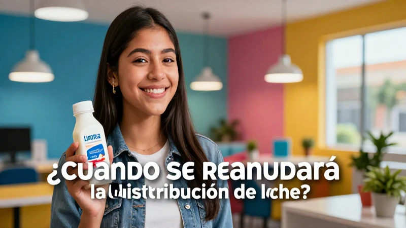 Miniatura atractiva sobre la distribución de leche