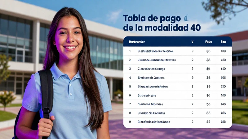 Pagos de la Modalidad 40
