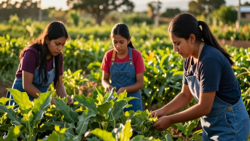 Actividades diarias de los becarios de Sembrando Vida