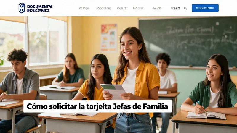 Imagen atractiva para el blog de la tarjeta Jefas de Familia