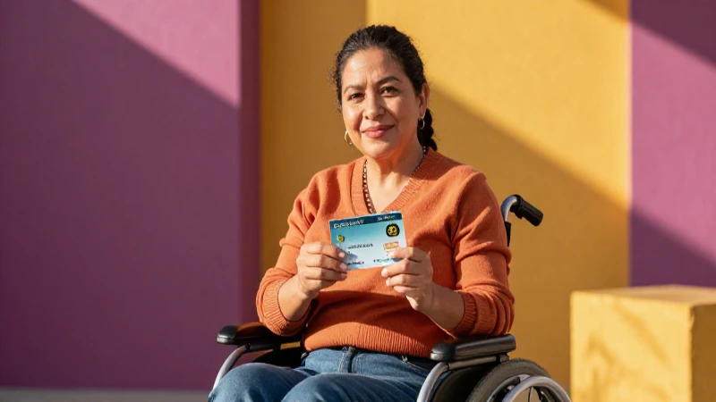 Recoge tu tarjeta de bienestar para personas con discapacidad