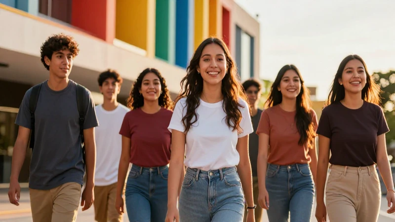 Mexicanos jóvenes caminan hacia un futuro brillante