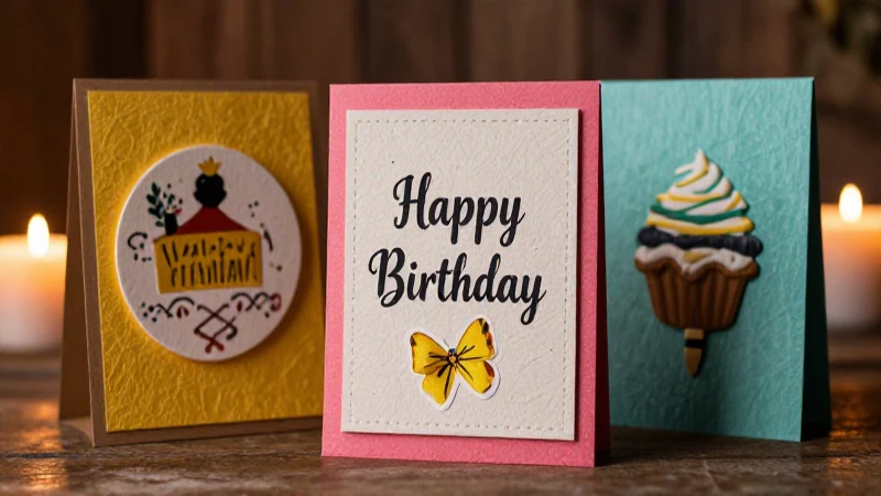 Tarjetas artesanales acogedoras con textura rústica