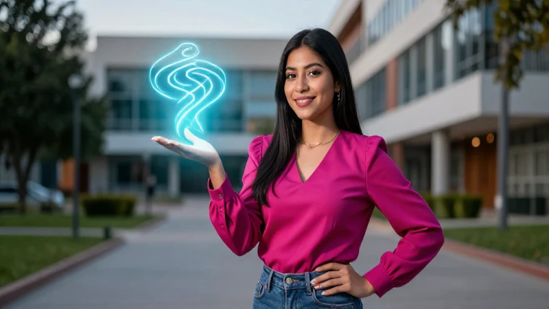 Joven mexicana con camino de oportunidades